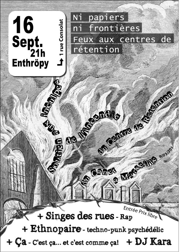 Ni papiers ni frontières : Feu aux centres de rétention