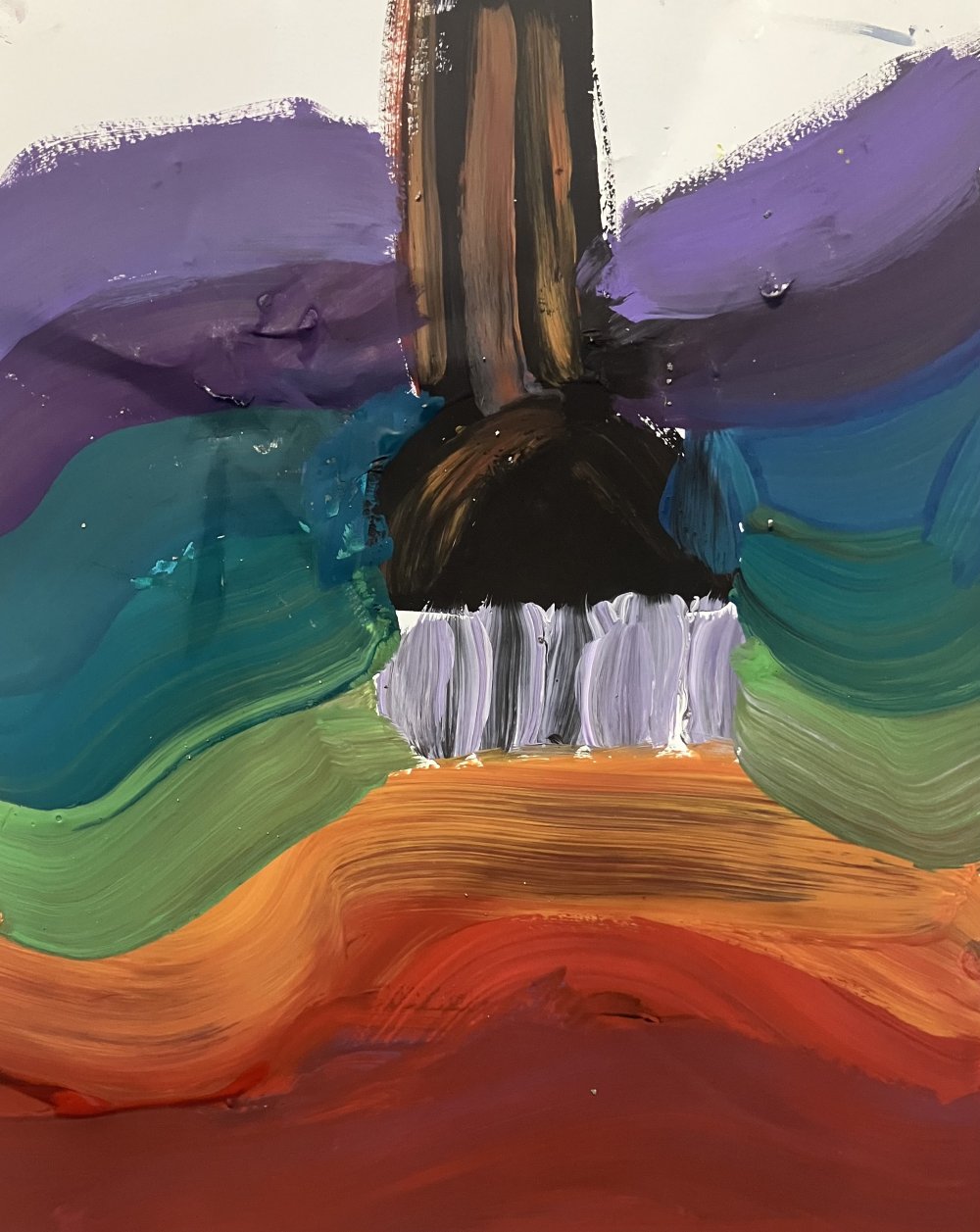 peinture très colorée