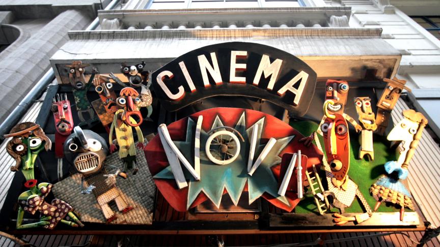 Devanture du Cinéma Nova à Bruxelles